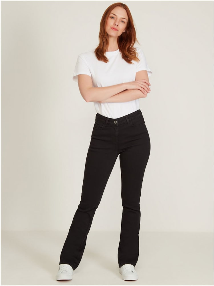 M&Co Basic Denim Black Bootcut Jeans - Image 1 of 4