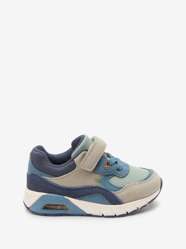 Blue/Green Elastic Lace Trainers - Image 1 of 5