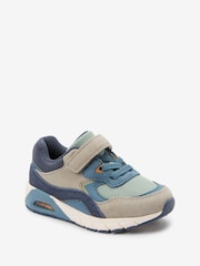 Blue/Green Elastic Lace Trainers - Image 2 of 5