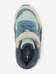 Blue/Green Elastic Lace Trainers - Image 3 of 5