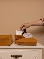 Little Dutch Yellow Pure Ochre Spice Baby Wipes Cover - Image 2 of 2