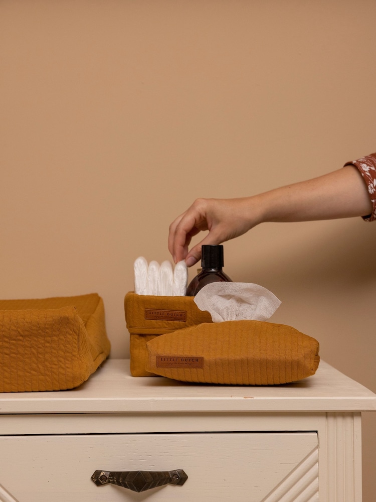 Little Dutch Yellow Pure Ochre Spice Baby Wipes Cover - Image 2 of 2