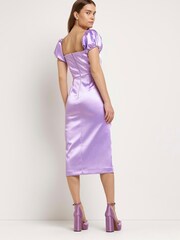 River Island Purple Sweetheart Bardot Pencil Dress - Image 2 of 4