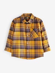 Yellow Long Sleeve Check Shirt (3mths-7yrs) - Image 4 of 5