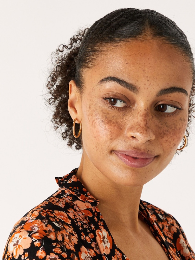 Z by Accessorize Gold Plated Tone Hoop Earrings Set - Image 2 of 2