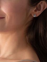 Beaverbrooks Sterling Silver Cubic Zirconia Stud Earrings - Image 3 of 4