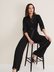 Phase Eight Black Tux Kylie Jumpsuit - Image 3 of 6