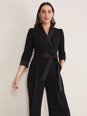 Phase Eight Black Tux Kylie Jumpsuit - Image 4 of 6