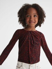 Top estampado con parte delantera girada de punto Gwen de Reiss - Imagen 3 de 5