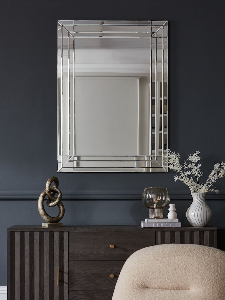 Clear Bevel Rectangle Wall Mirror - Image 2 of 6 Clear Bevel Rectangle Wall Mirror - Image 2 of 6