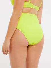 Figleaves Rene Green High Waist High Leg Wrap Briefs - Image 4 of 5
