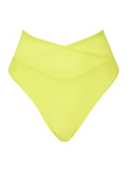 Figleaves Rene Green High Waist High Leg Wrap Briefs - Image 5 of 5