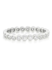 Beaverbrooks Sterling Silver Cubic Zirconia Bubble Stacking Ring - Image 2 of 6