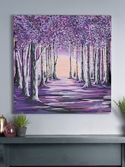 Steven Brown Art Purple Purple Forest Large Canvas Print - Image 1 of 4