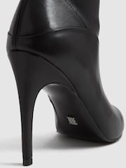 Reiss Black Carina Knee High Leather Boots - Image 6 of 6