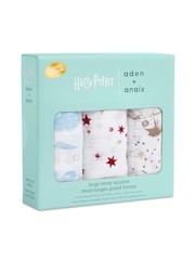 aden + anais Harry Potter iconic 100% Cotton Muslin Squares 3 Pack - Image 1 of 5