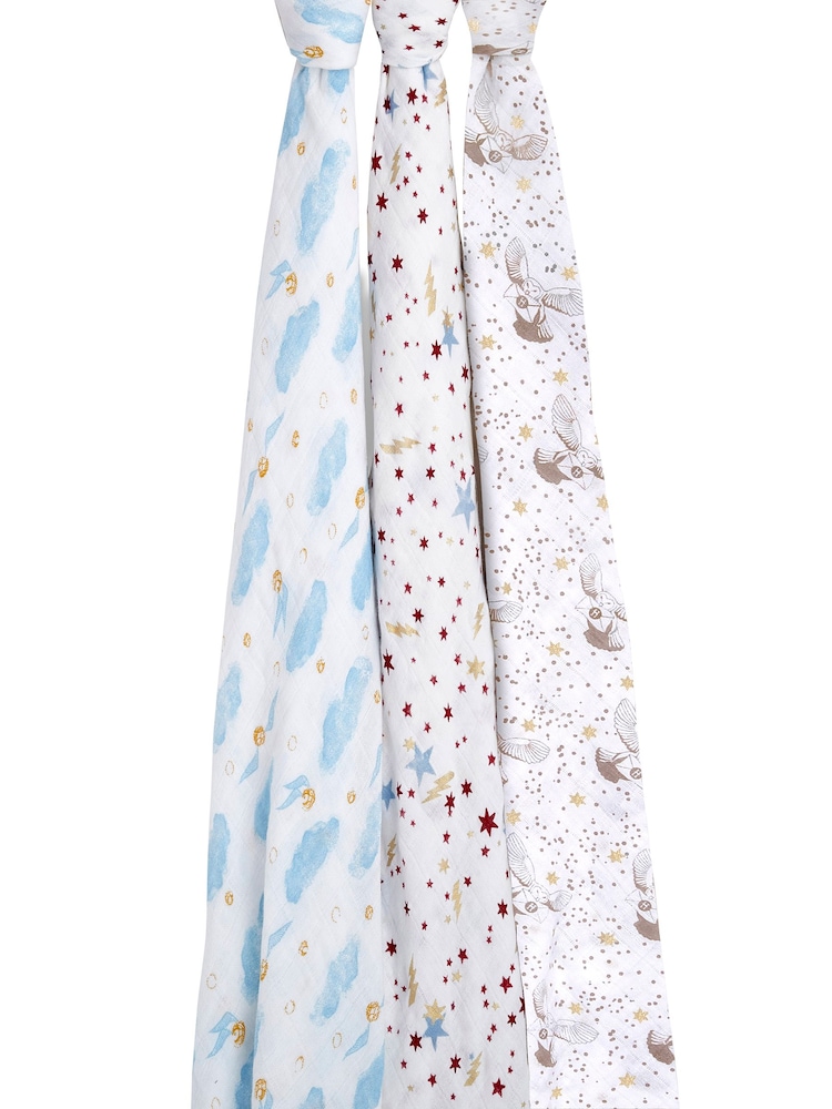 aden + anais Harry Potter iconic 100% Cotton Muslin Squares 3 Pack - Image 3 of 5
