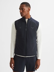 Reiss Blue Finn Castore Performance Gilet - Image 3 of 6