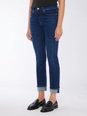 Relaxed Skinny Mid Rise Slim Illusion Blue Jeans - Image 1 of 3