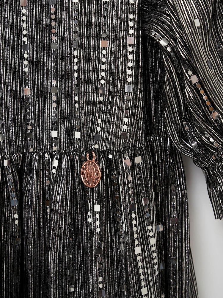 Angel & Rocket Silver Mila Sequin Dress - Image 6 of 6