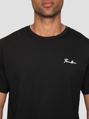 Threadbare Black Logo Short Sleeve Pyjamas Set - Image 8 of 9