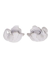 Laura Ashley White Swan Votive Candle Holder - Image 3 of 3