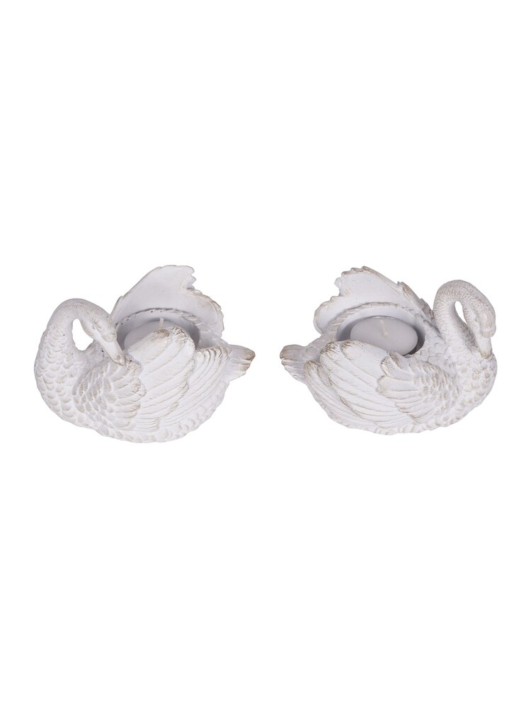Laura Ashley White Swan Votive Candle Holder - Image 3 of 3