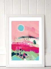 East End Prints White La Vie En Rose Print by Ana Rut Bre - Image 1 of 3
