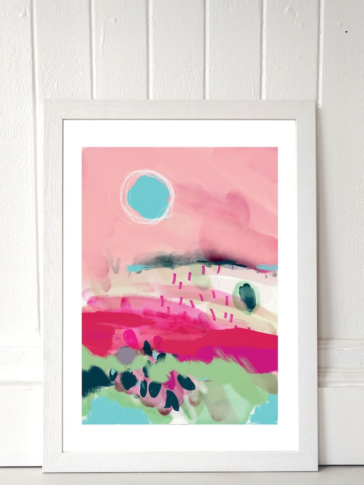 East End Prints White La Vie En Rose Print by Ana Rut Bre - Image 1 of 3