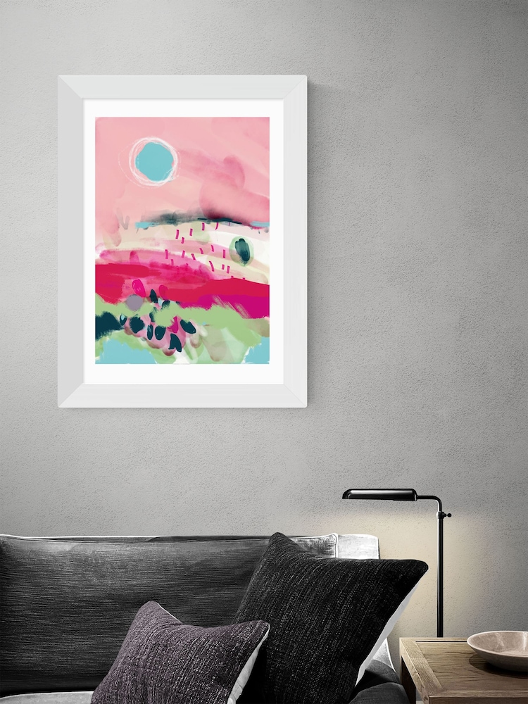 East End Prints White La Vie En Rose Print by Ana Rut Bre - Image 2 of 3