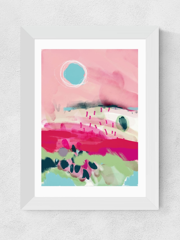 East End Prints White La Vie En Rose Print by Ana Rut Bre - Image 3 of 3