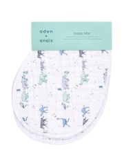 aden + anais White 100% Cotton Muslin Rising Star Burpy Bibs 2 Pack - Image 3 of 5