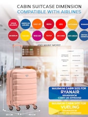 Flight Knight Ryanair Priority 4 Wheel ABS Hard Case Cabin Carry On Suitcase 55x40x20cm  Set Of 2 - Image 6 of 9