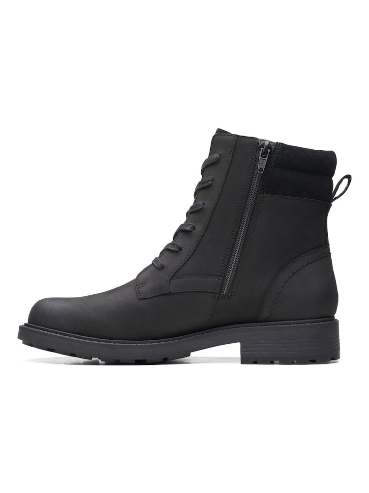 Schwarz - Clarks Orinoco2 Spice Stiefel in weiter Passform - Bild 2 von 7