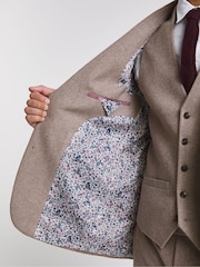 Jacamo Cream Tweed Ivy Blush Suit: Jacket - Image 4 of 4