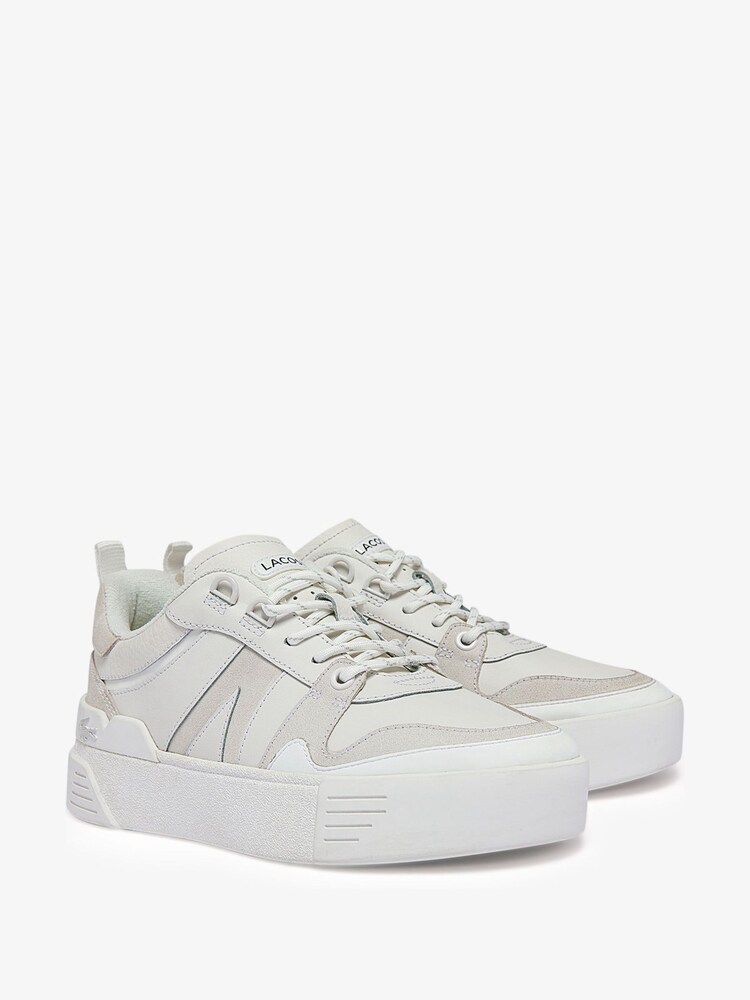 Белые кожаные кроссовки Lacoste L002 - Image 2 of 6