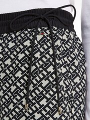 Tommy Hilfiger Monogram Printed Black Trousers - Image 2 of 3