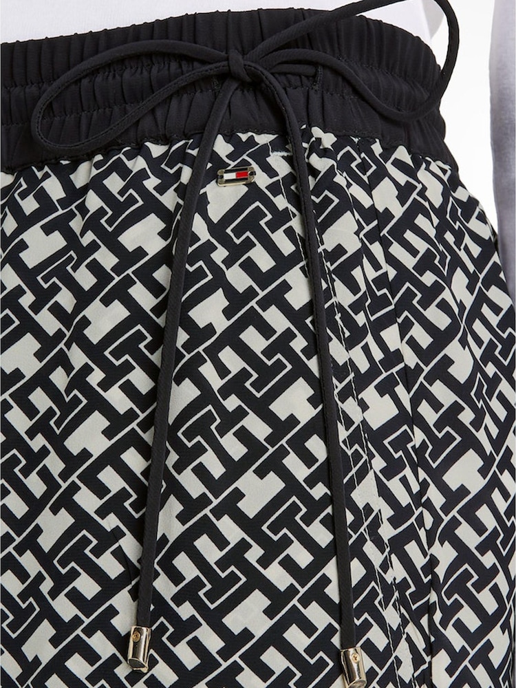Tommy Hilfiger Monogram Printed Black Trousers - Image 3 of 3 Tommy Hilfiger Monogram Printed Black Trousers - Image 3 of 3