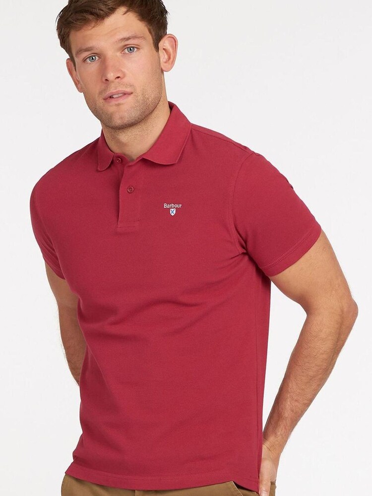Barbour® Raspberry Essential Sports Polo Shirt - Image 1 of 1