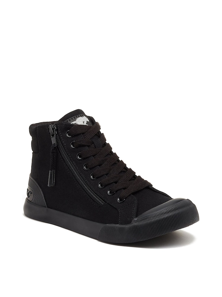 Rocket Dog Jazzin Hi 12A Canvas Trainers - Image 1 of 5