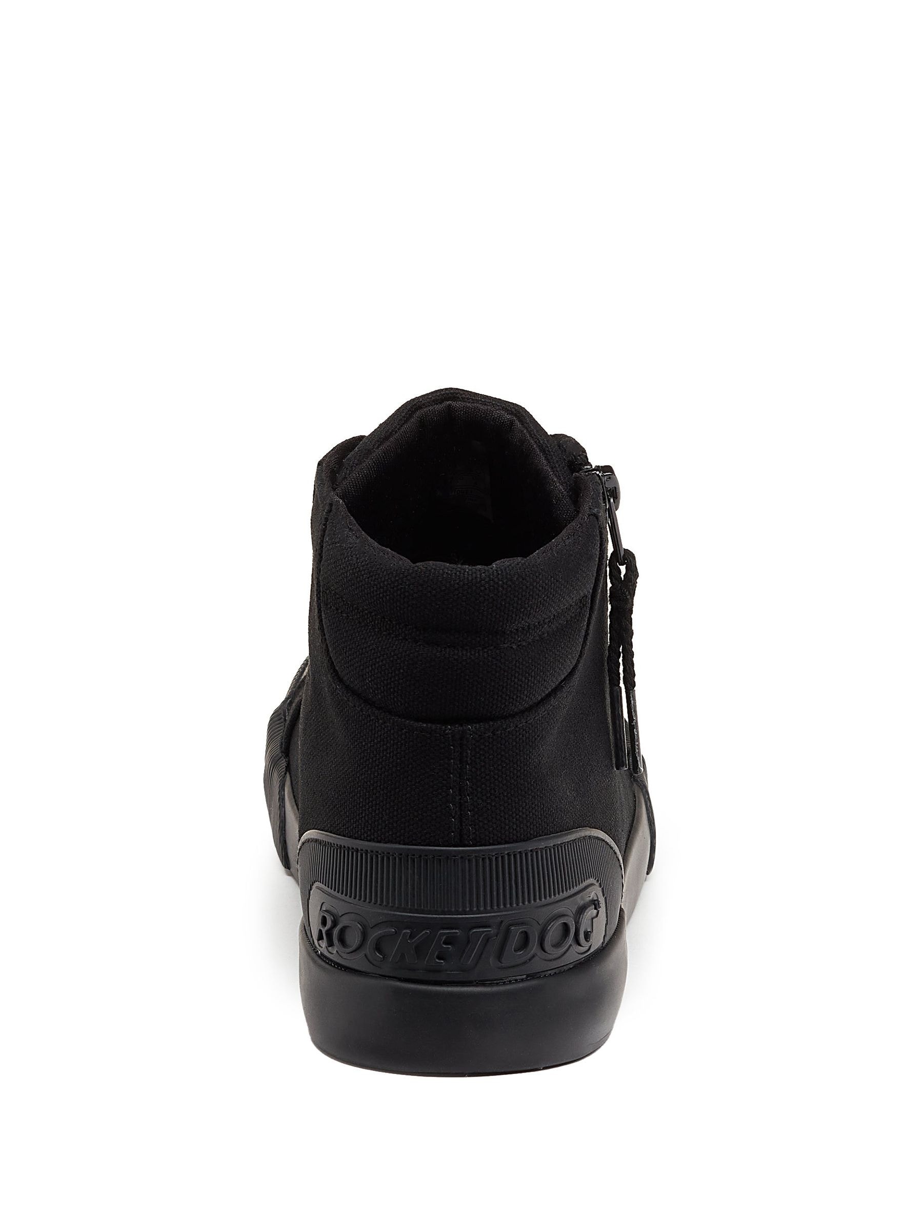 ドッグsaqina Buy Rocket Dog Black Jazzin Hi 12A Canvas Trainers from Next Romania