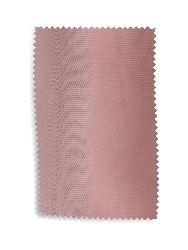 Pink Light Cotton Blackout/Thermal Eyelet Curtains - Image 7 of 8