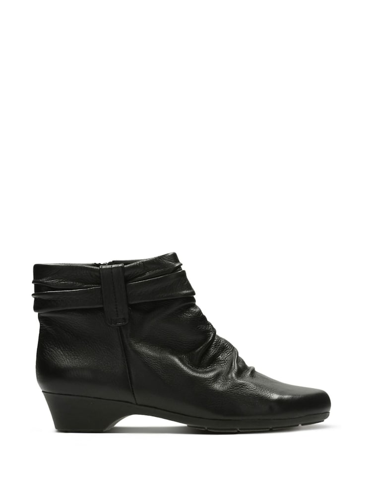 Clarks Black Leather Matron Ella Boots - Image 1 of 7
