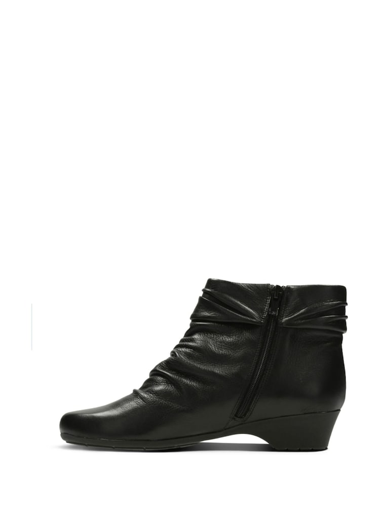Clarks Black Leather Matron Ella Boots - Image 2 of 7