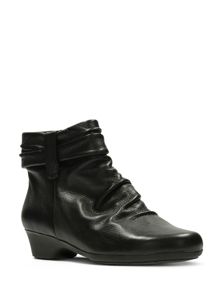 Clarks Black Leather Matron Ella Boots - Image 3 of 7