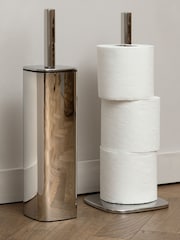 Robert Welch Silver Burford Toilet Brush & Holder - Image 2 of 4