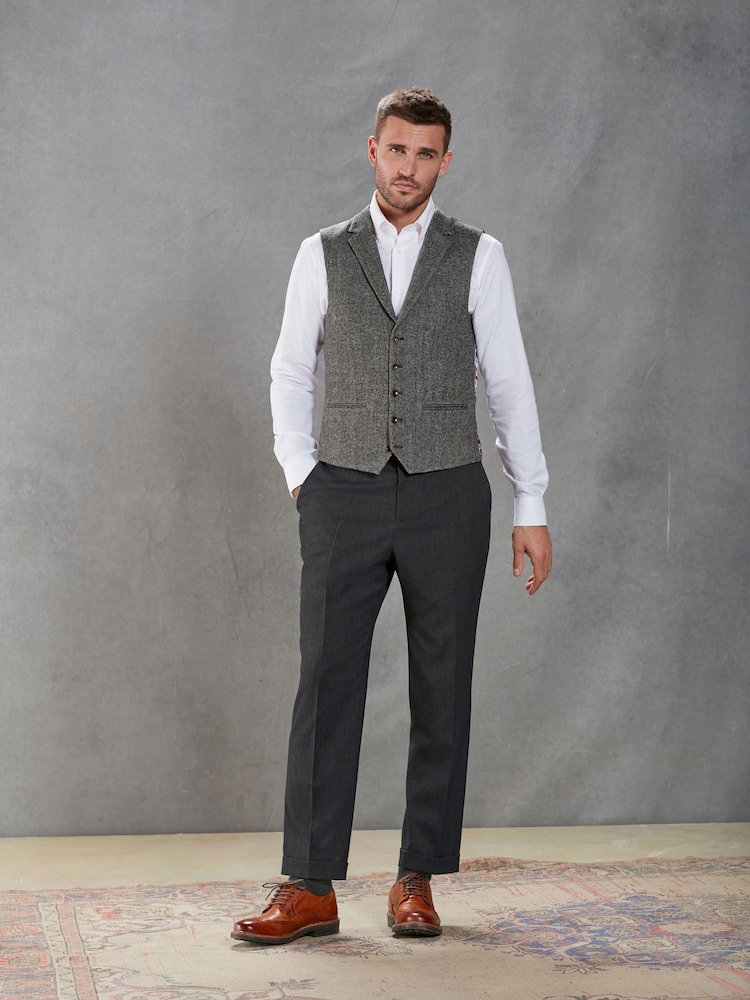 Grey Nova Fides Herringbone Waistcoat - Image 2 of 17