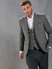 Grey Nova Fides Herringbone Waistcoat - Image 4 of 17