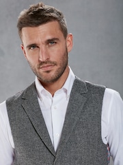 Grey Nova Fides Herringbone Waistcoat - Image 7 of 17