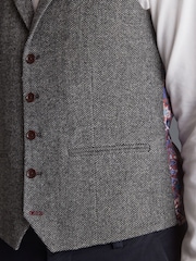 Grey Nova Fides Herringbone Waistcoat - Image 8 of 17